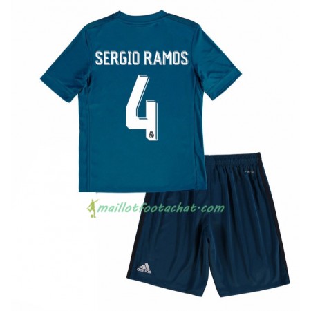 Maillot Real Madrid Sergio Ramos 4 Enfant Troisieme 2017/2018 