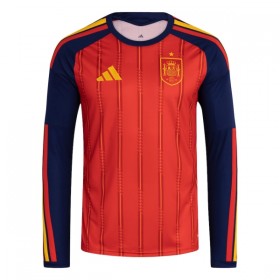 Maillot Espagne Domicile Coupe du Monde 2026 Manche Longue