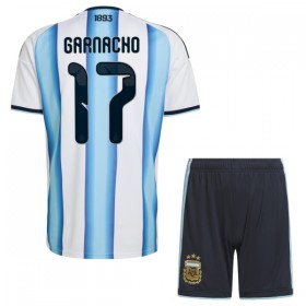 Maillot Argentine Garnacho 17 Enfant Domicile Coupe du Monde 2026