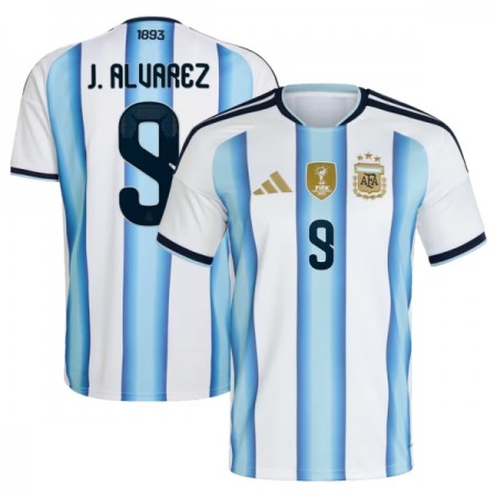 Maillot Argentine J. Alvarez 9 Domicile Coupe du Monde 2026