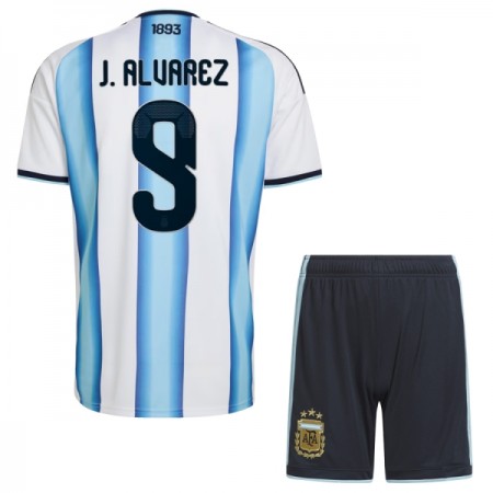 Maillot Argentine J. Alvarez 9 Enfant Domicile Coupe du Monde 2026