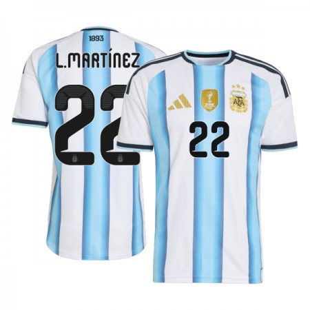 Maillot Argentine Lautaro Martinez 22 Domicile Coupe du Monde 2026