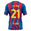 Maillot FC Barcelone Frenkie de Jong 21 Enfant Quatrième 2025-26