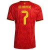Maillot Belgique De Bruyne 7 Domicile Coupe du Monde 2026