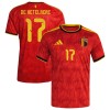 Maillot Belgique De Ketelaere 17 Domicile Coupe du Monde 2026