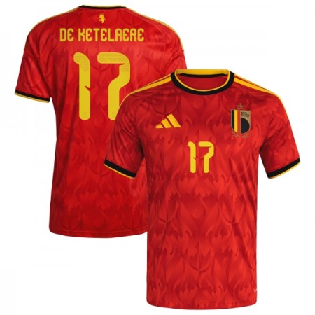 Maillot Belgique De Ketelaere 17 Domicile Coupe du Monde 2026
