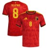 Maillot Belgique Tielemans 8 Domicile Coupe du Monde 2026