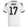 Maillot Allemagne Wirtz 17 Enfant Domicile Coupe du Monde 2026