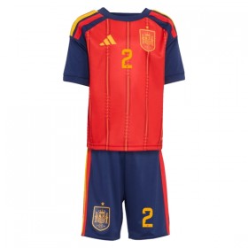 Maillot Espagne Carvajal 2 Enfant Domicile Coupe du Monde 2026