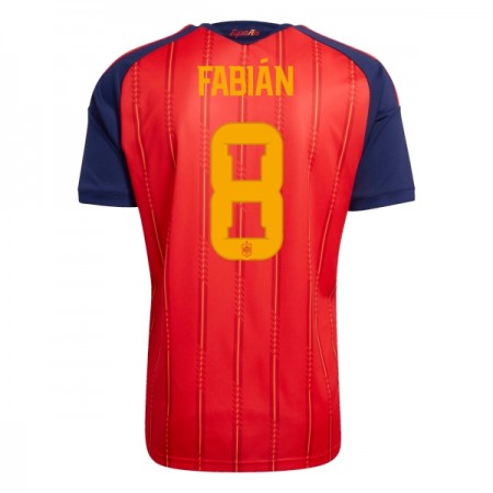 Maillot Espagne Fabian 8 Domicile Coupe du Monde 2026