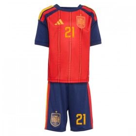 Maillot Espagne OYARZABAL 21 Enfant Domicile Coupe du Monde 2026