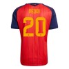 Maillot Espagne Pedri 20 Domicile Coupe du Monde 2026