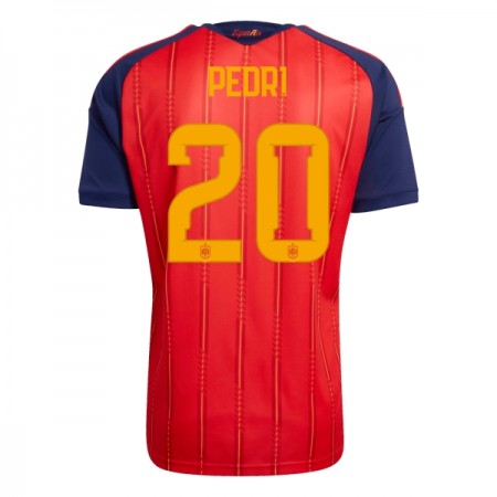 Maillot Espagne Pedri 20 Domicile Coupe du Monde 2026