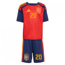Maillot Espagne Pedri 20 Enfant Domicile Coupe du Monde 2026