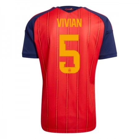 Maillot Espagne Vivian 5 Domicile Coupe du Monde 2026