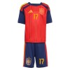 Maillot Espagne Williams JR 17 Enfant Domicile Coupe du Monde 2026