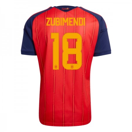 Maillot Espagne ZUBIMENDI 18 Domicile Coupe du Monde 2026