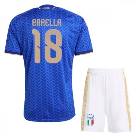 Maillot Italie Barella 18 Enfant Domicile Coupe du Monde 2026 Maillot Italie Barella 18 Enfant Domicile Coupe du Monde 2026
