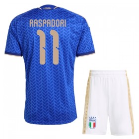 Maillot Italie Raspadori 11 Enfant Domicile Coupe du Monde 2026