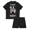 Maillot Paris Saint Germain D. Doue 14 Jordan Enfant Quatrième 2025-26