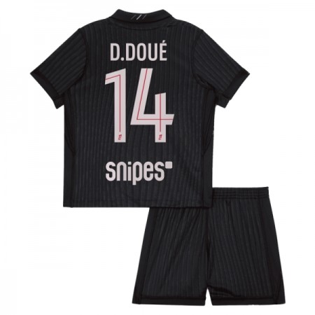 Maillot Paris Saint Germain D. Doue 14 Jordan Enfant Quatrième 2025-26