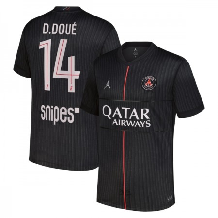 Maillot Paris Saint Germain D. Doue 14 Jordan Quatrième 2025-26