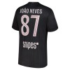 Maillot Paris Saint Germain Joao Neves 87 Jordan Quatrième 2025-26