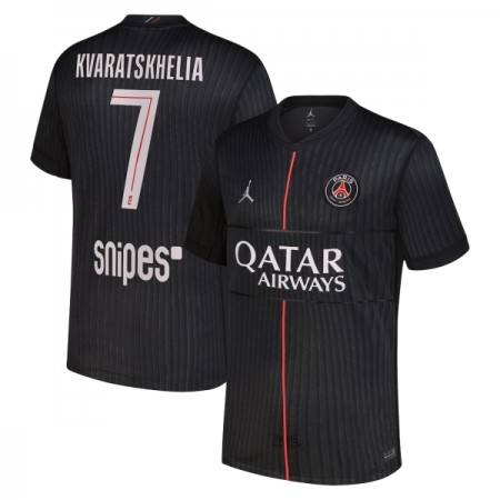 Maillot Paris Saint Germain Kvaratskhelia 7 Jordan Quatrième 2025-26