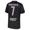 Maillot Paris Saint Germain Kvaratskhelia 7 Jordan Quatrième 2025-26