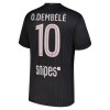 Maillot Paris Saint Germain O. Dembele 10 Jordan Quatrième 2025-26