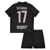 Maillot Paris Saint Germain Vitinha 17 Jordan Enfant Quatrième 2025-26
