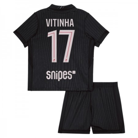 Maillot Paris Saint Germain Vitinha 17 Jordan Enfant Quatrième 2025-26