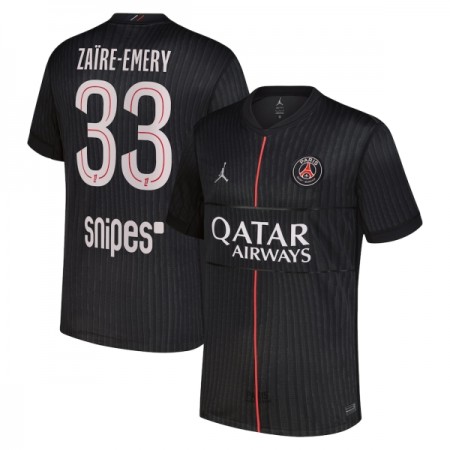 Maillot Paris Saint Germain Zaire-Emery 33 Jordan Quatrième 2025-26