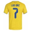 Maillot Colombie Luis Diaz 7 Domicile Coupe du Monde 2026