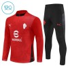 AC Milan Enfant Kit sweat-shirt d'entraînement Rouge 2025-26 Quart-Zip