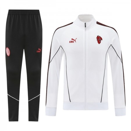 AC Milan Ensemble Vestes d'Entraînement Blanche 2025-26 AC Milan Ensemble Vestes d'Entraînement Blanche 2025-26