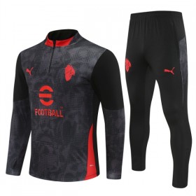 AC Milan Kit sweat-shirt d'entraînement Noire 2025-26 Quart-Zip