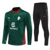 AC Milan Kit sweat-shirt d'entraînement Verte 2025-26 Quart-Zip