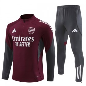 Arsenal Kit sweat-shirt d'entraînement Rouge 2025-26 Quart-Zip