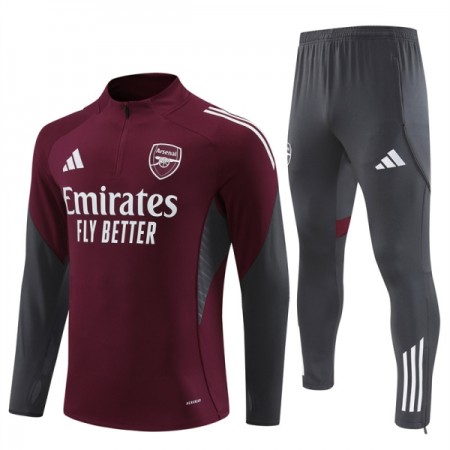 Arsenal Kit sweat-shirt d'entraînement Rouge 2025-26 Quart-Zip