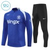 Chelsea Enfant Kit sweat-shirt d'entraînement Bleue 2025-26 Quart-Zip