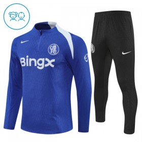 Chelsea Enfant Kit sweat-shirt d'entraînement Bleue 2025-26 Quart-Zip
