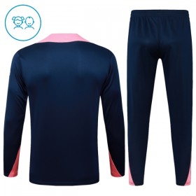 FC Barcelone Enfant Kit sweat-shirt d'entraînement Bleue 2025-26 Quart-Zip