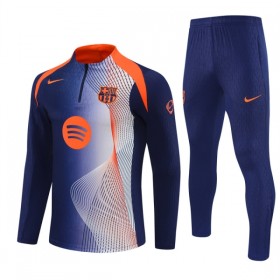 FC Barcelone Kit sweat-shirt d'entraînement Bleue 2025-26 Quart-Zip