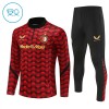 Feyenoord Rotterdam Enfant Kit sweat-shirt d'entraînement Rouge 2025-26 Quart-Zip