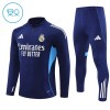 Real Madrid Enfant Kit sweat-shirt d'entraînement Navy 2025-26 Quart-Zip