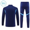 Real Madrid Enfant Kit sweat-shirt d'entraînement Navy 2025-26 Quart-Zip