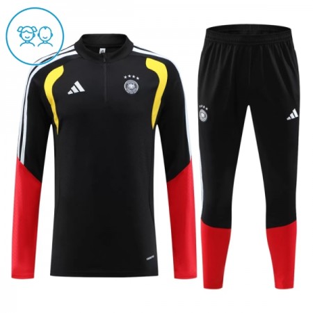 Allemagne Enfant Kit sweat-shirt d'entraînement Noire 2026-27 Quart-Zip