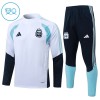 Argentine Enfant Kit sweat-shirt d'entraînement Blanche 2026-27 Quart-Zip