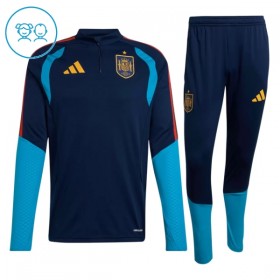 Espagne Enfant Kit sweat-shirt d'entraînement Navy 2026-27 Quart-Zip